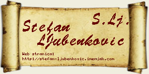Stefan LJubenković vizit kartica